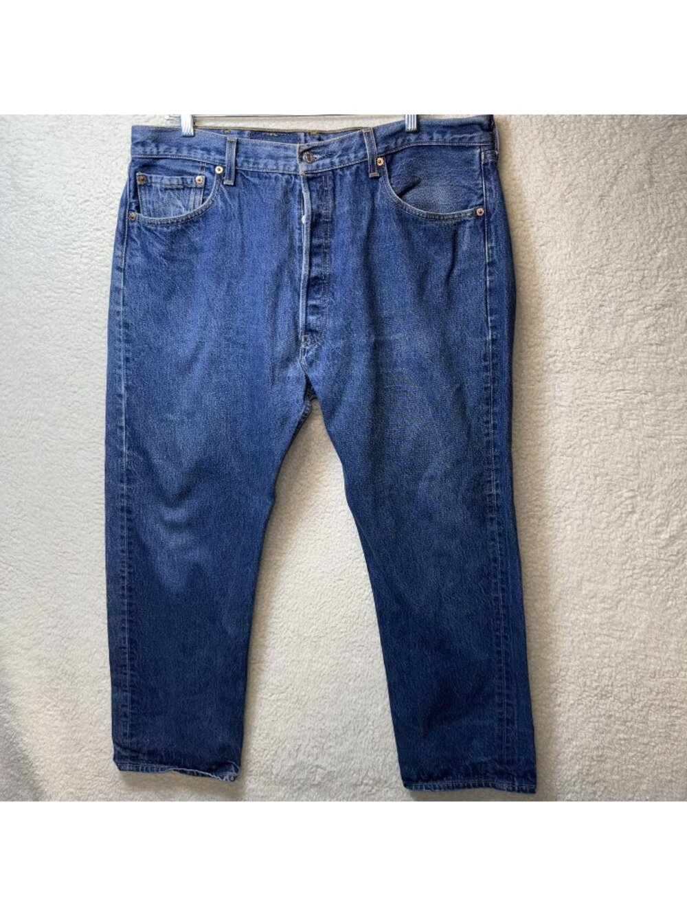 Levis 501XX Vintage Jeans ACTUAL 38x30 USA Cotton Button Fly Blue Denim READ